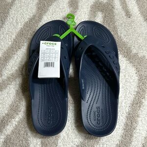 NEW Crocs Baya II Flip Flops Navy Blue Men’s 10 Women’s 12